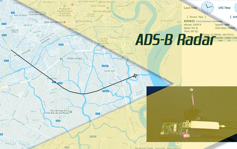 Radar theo dõi máy bay sử dụng CHIP + Elonics E4000